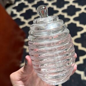 Clear Plastic Honey Jar with Lid